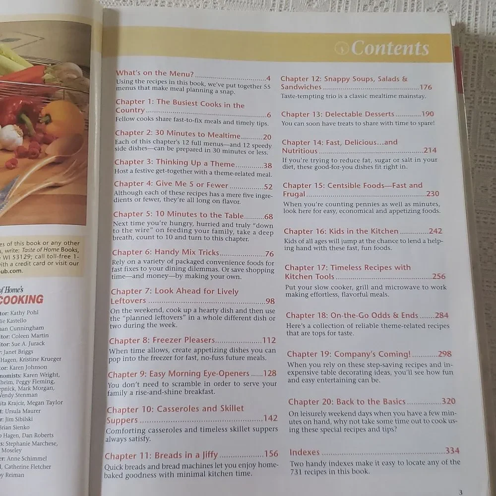 Taste of Home's 2002 Quick Cooking Annual Recipes Cookbook